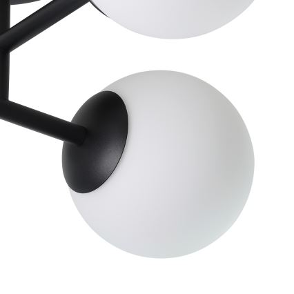 Eglo - LED fürdőszobai felületre szerelhető csillár 4xG9/4,2W/230V IP44 fekete