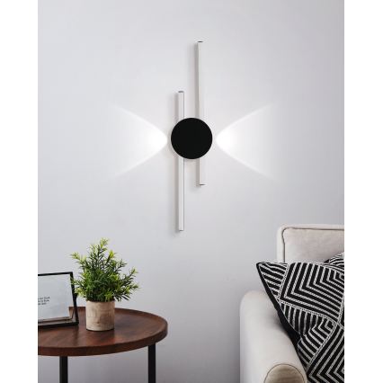 Eglo - LED fali lámpa LED/20W/230V + LED/0,91W fekete