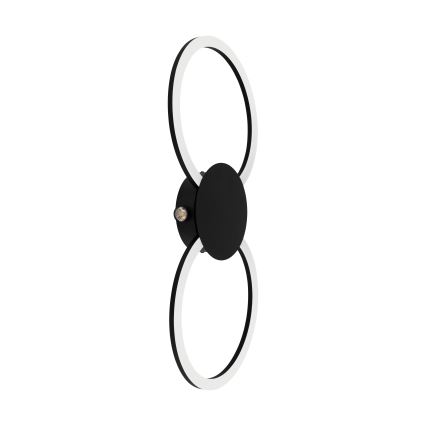 Eglo - LED fali lámpa LED/20W/230V + LED/0,91W fekete