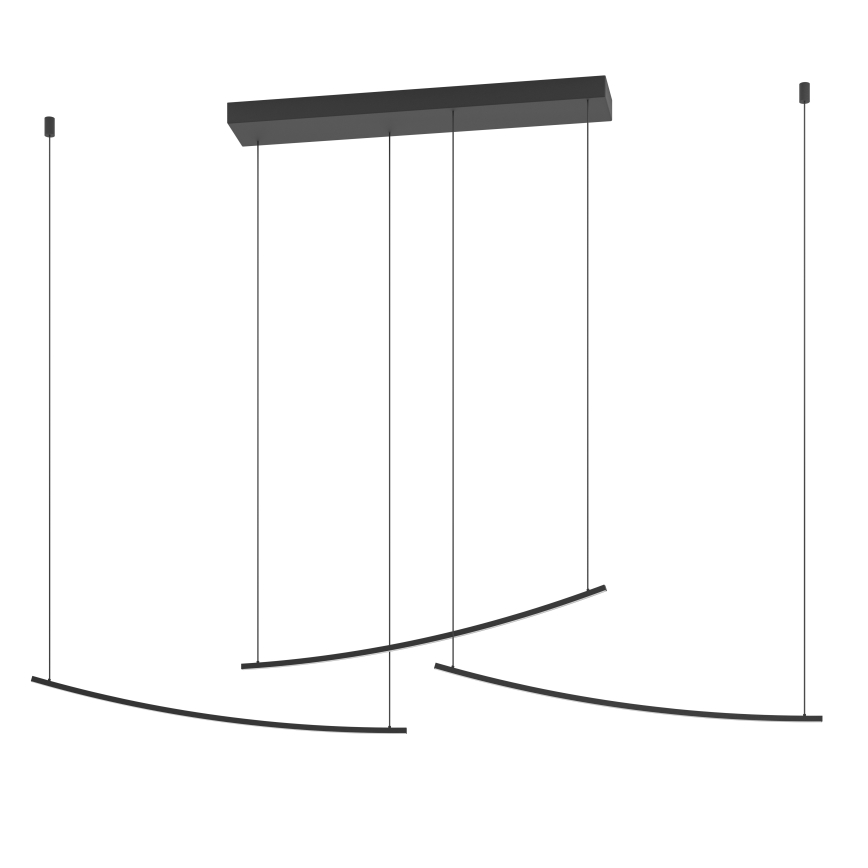 Eglo - Dimmelhető LED csillár kábelen LED/22W/230V 2700/4000/6500K fekete