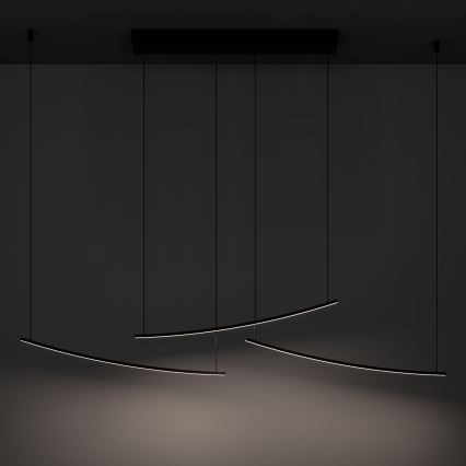 Eglo - Dimmelhető LED csillár kábelen LED/22W/230V 2700/4000/6500K fekete
