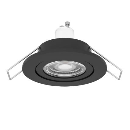 Eglo - LED fürdőszobai süllyesztett spotlámpa 1xGU10/4,5W/230V IP44 fekete