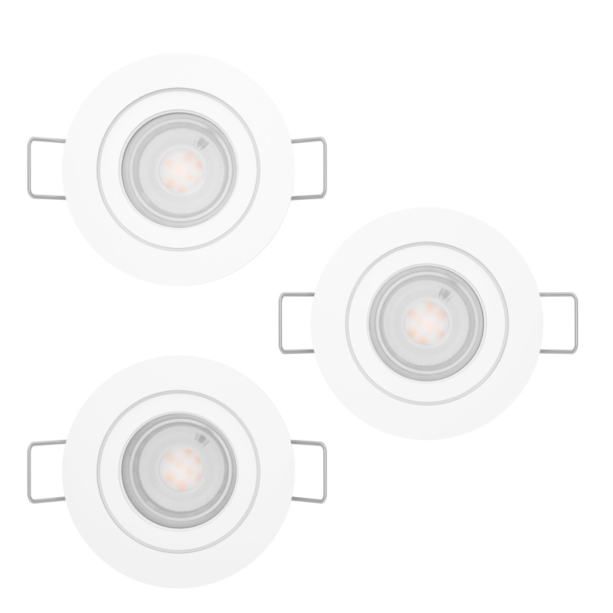 Eglo - SZETT 3x LED-es beépíthető spotlámpa 1xGU10/4,5W/230V fehér