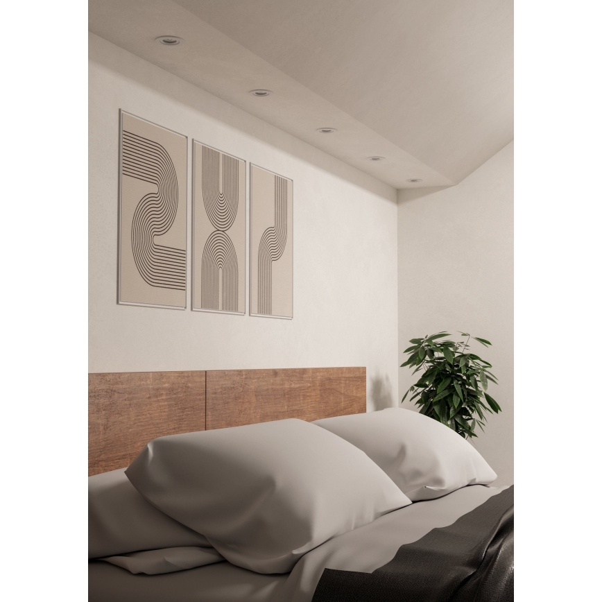Eglo - SZETT 3x LED-es beépíthető spotlámpa 1xGU10/4,5W/230V fehér