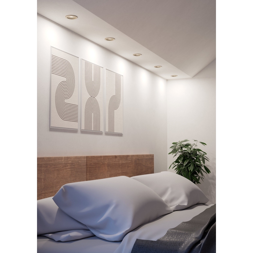 Eglo - LED beépíthető spotlámpa 1xGU10/4,5W/230V matt króm