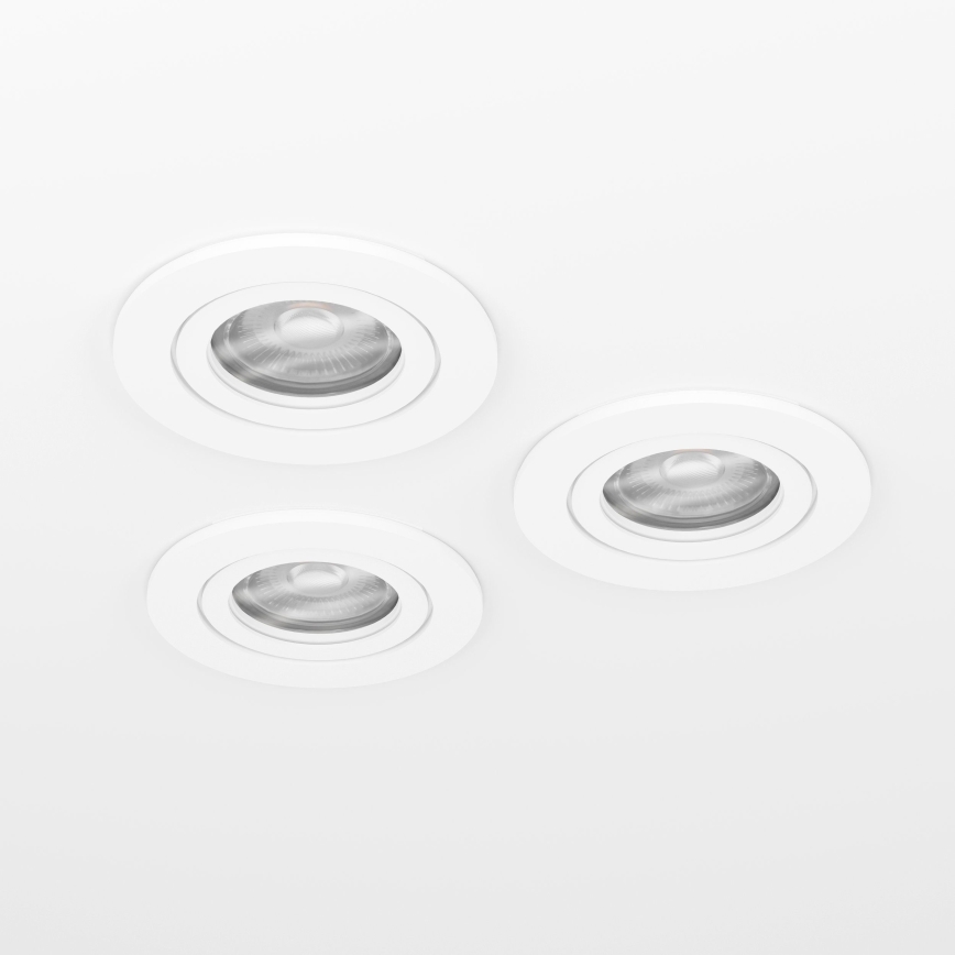 Eglo - 3 darabos LED süllyesztett spotlámpa készlet 1xGU10/4,5W/230V fehér