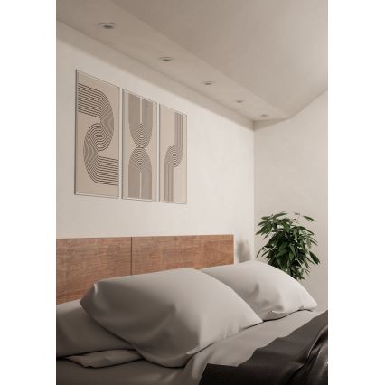 Eglo - 3 darabos LED süllyesztett spotlámpa készlet 1xGU10/4,5W/230V fehér
