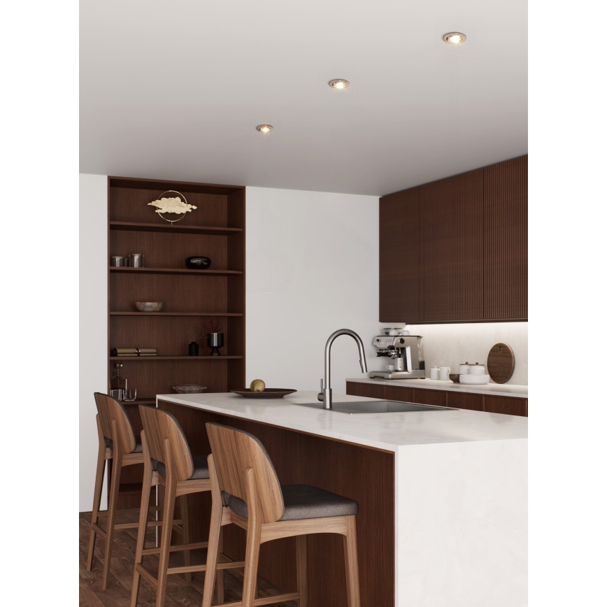 Eglo - LED beépíthető spotlámpa 1xGU10/4,5W/230V matt króm