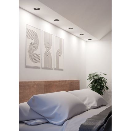 Eglo - LED süllyesztett mennyezeti spotlámpa LED/4,8W/230V 2700/4000/6500K fekete