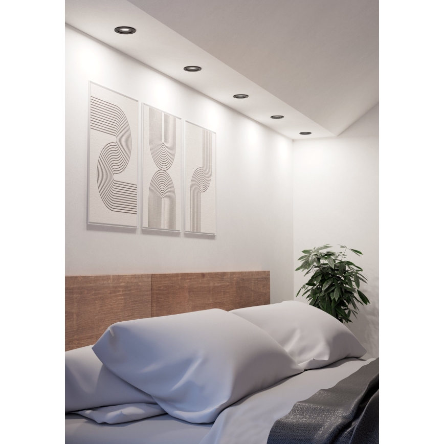 Eglo - LED süllyesztett mennyezeti spotlámpa LED/4,8W/230V 2700/4000/6500K fekete