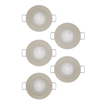 Eglo - 5 darabos LED szett: süllyesztett mennyezeti spotlámpa LED/4,8W/230V 2700/4000/6500K matt króm