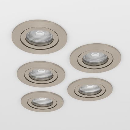 Eglo - 5 darabos LED szett: süllyesztett mennyezeti spotlámpa LED/4,8W/230V 2700/4000/6500K matt króm