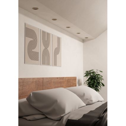 Eglo - 5 darabos LED szett: süllyesztett mennyezeti spotlámpa LED/4,8W/230V 2700/4000/6500K matt króm