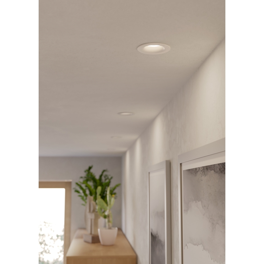 Eglo - SZETT 3x LED fürdőszobai süllyesztett lámpa LED/4,9W/230V 2700/4000/6500K átm. 8,8 cm IP65 fehér