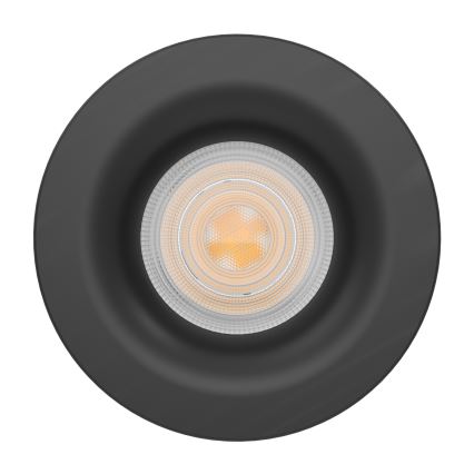 Eglo - LED fürdőszobai beépíthető lámpatest LED/4,9W/230V 2700/4000/6500K Ø 8,8 cm IP65 fekete