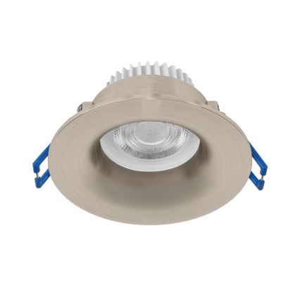 Eglo - Fürdőszobai beépíthető LED-lámpatest, 4,9 W, 230 V, választható színhőmérséklet 2700/4000/6500 K, átmérő 8,8 cm, IP65, matt króm