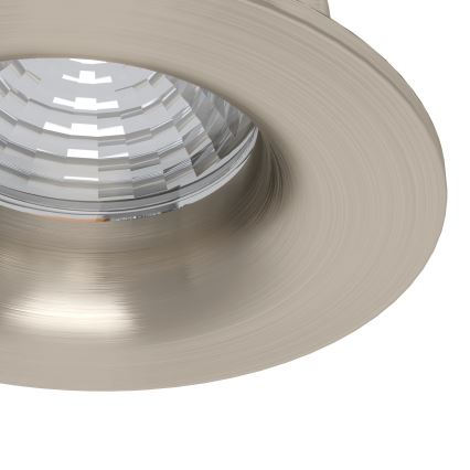 Eglo - 3 darabos szett, dimmelhető beépíthető LED lámpatest, LED/4,8W/230V, átm. 8,8 cm, matt króm