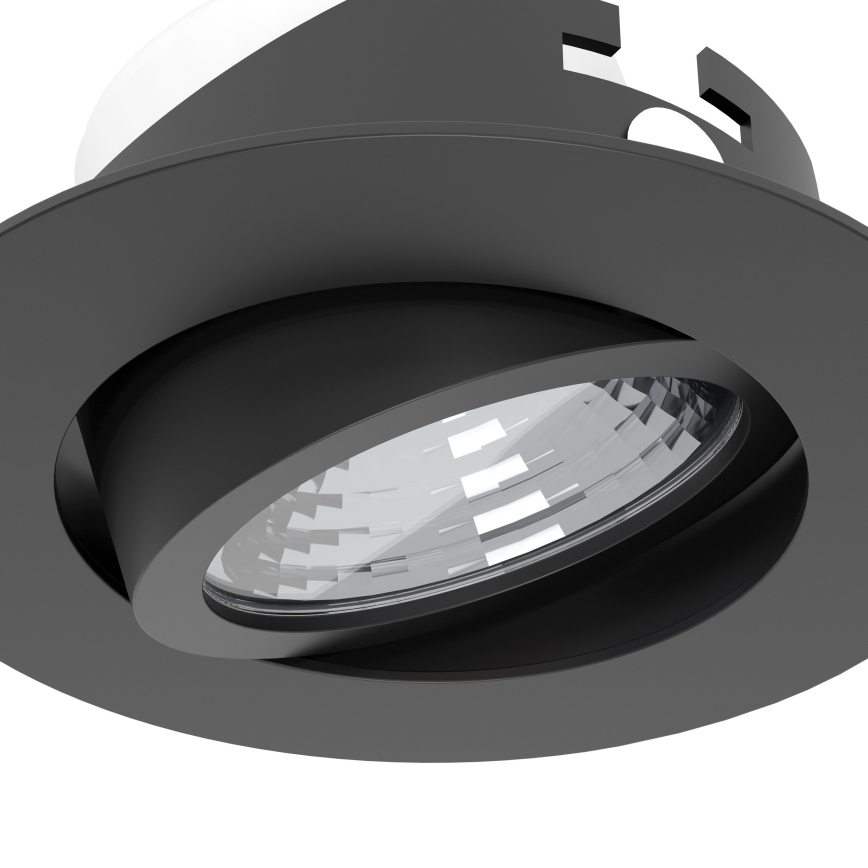 Eglo - 3 darabos szett dimmelhető beépíthető LED lámpatest LED/6,4W/230V átm. 8,8 cm fekete