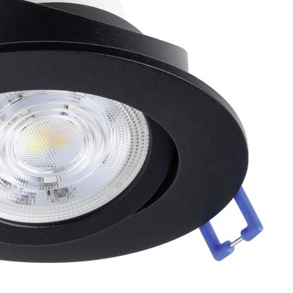 Eglo - 3 darabos szett LED RGBW dimmelhető beépíthető mennyezeti lámpa LED/4,7W/230V 2700-6500K fekete