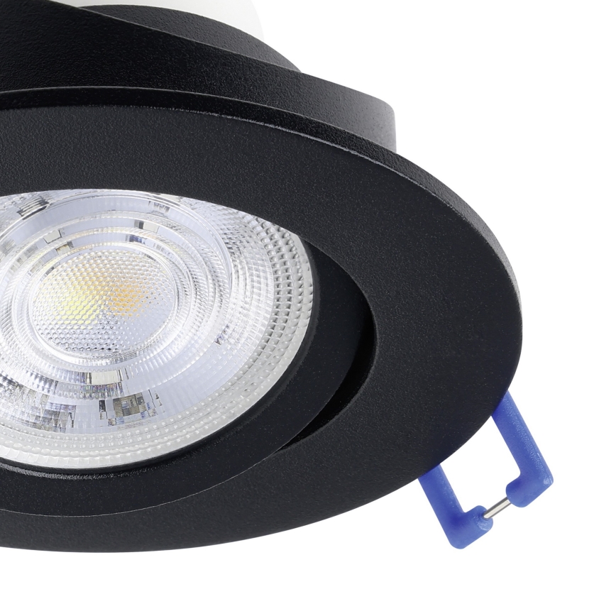 Eglo - 3 darabos szett LED RGBW dimmelhető beépíthető mennyezeti lámpa LED/4,7W/230V 2700-6500K fekete