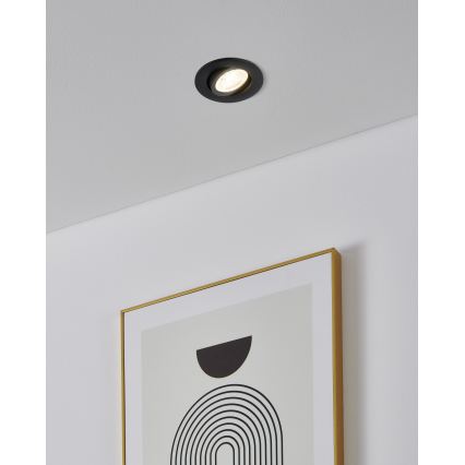 Eglo - 3 darabos szett LED RGBW dimmelhető beépíthető mennyezeti lámpa LED/4,7W/230V 2700-6500K fekete