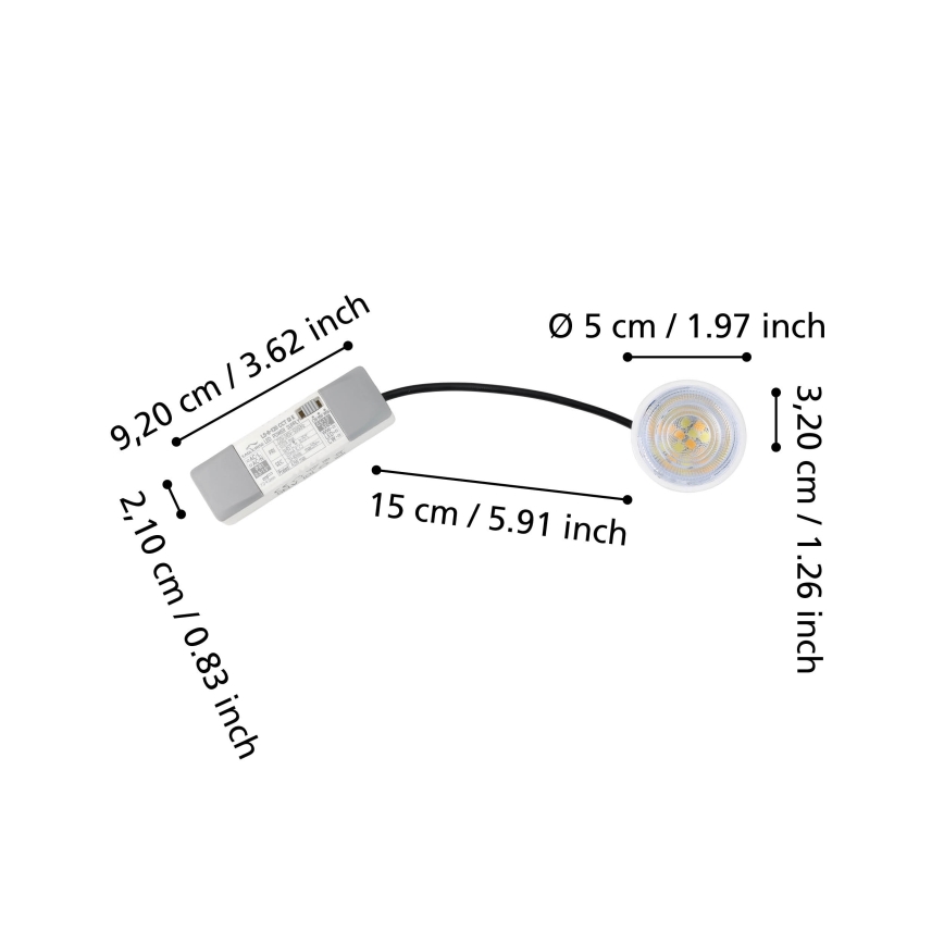 Eglo - kültéri LED modul LED/4,9W/230V 2700/4000/6500K IP65