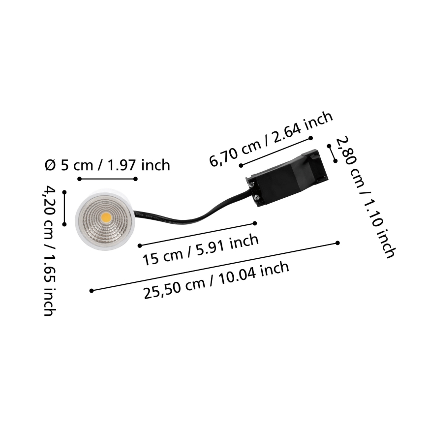 Eglo - LED fényerőszabályozható modul LED/6,4W/230V 4000K