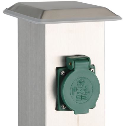 EGLO - Kültéri csatlakozós oszlop zöld SCHUKO IP44