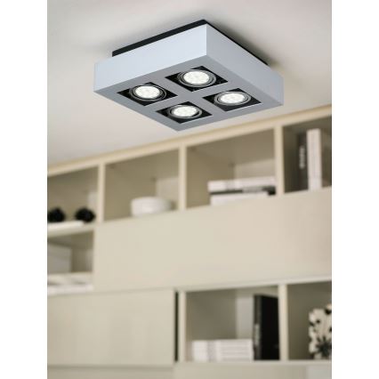 Eglo - LED Spotlámpa 4xGU10-LED/5W/230V