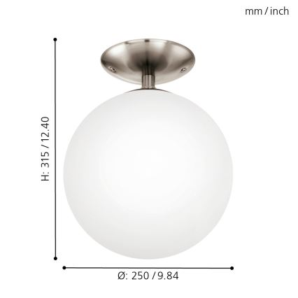 EGLO - Mennyezeti lámpa 1xE27/60W átm. 25 cm