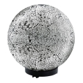 EGLO 91638 - Kültéri lámpa TERRALUNA 1 1xE27/18W fekete / fehér IP44