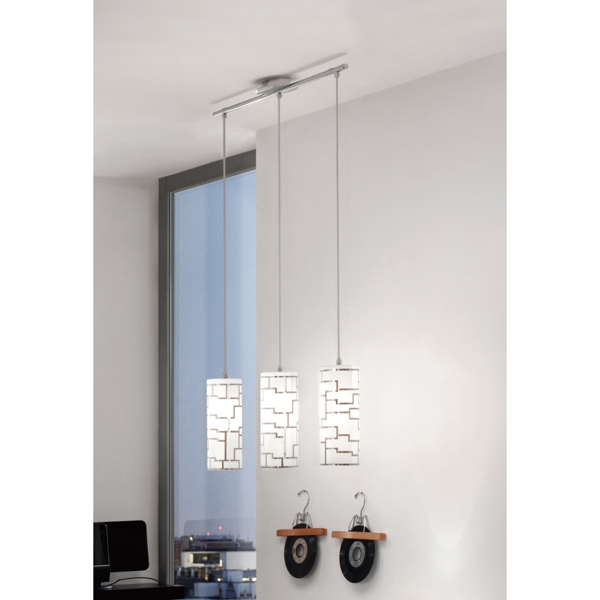 Eglo - Csillár zsinóron 3xE27/60W/230V