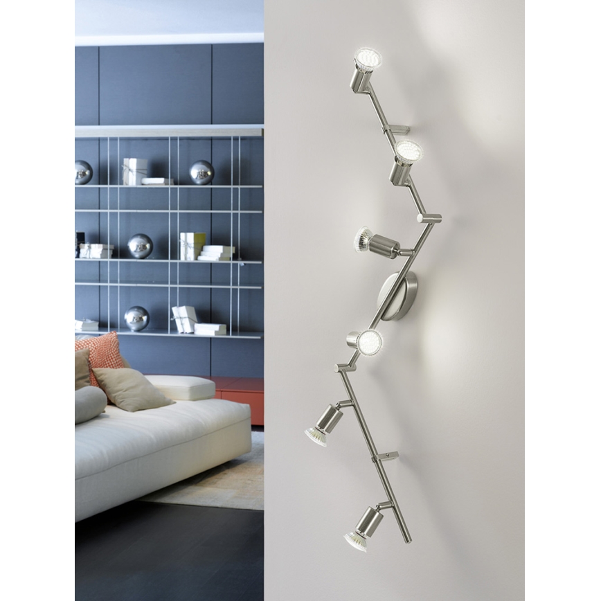 Eglo - LED Spotlámpa 6xGU10-LED/2,8W/230V