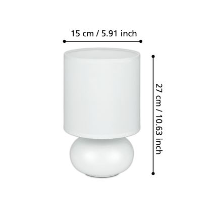 Eglo - Asztali lámpa 1xE14/40W/230V