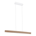 Eglo 93342 - LED függeszték FORNES LED/24W/230V tölgy