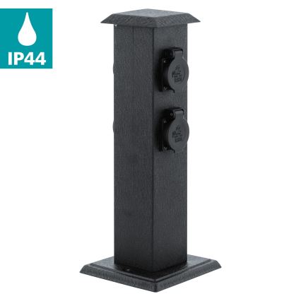 EGLO - kültéri kert oszlop aljzatokkal SCHUKO IP44