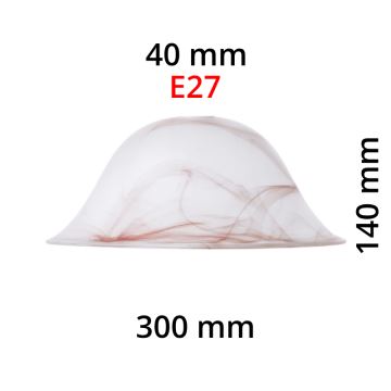Eglo 93602 - Lámpaernyő - alabástrom üveg E27 átm.30 cm