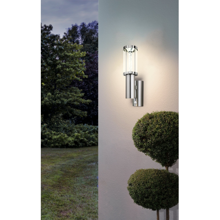 Eglo - LED kültéri lámpa érzékelővel 1xGU10/3W + LED/3,7W IP44