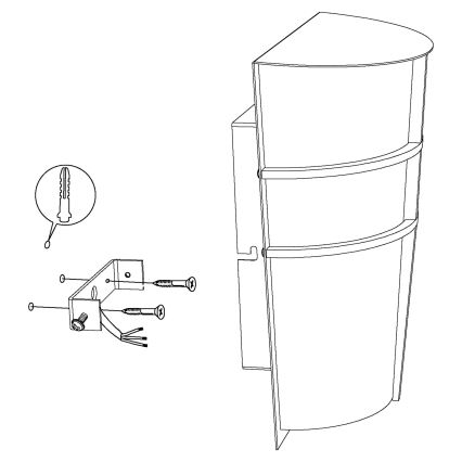 Eglo - LED-es kültéri lámpa Breganzo 2xLED/2,5 W/230V