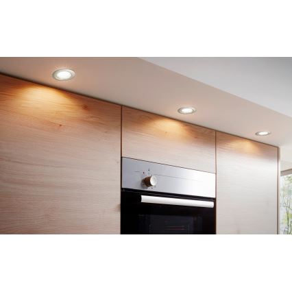 Eglo - 3 darabos LED beépíthető spotlámpa PENETO 1xGU10-LED/3W/230V