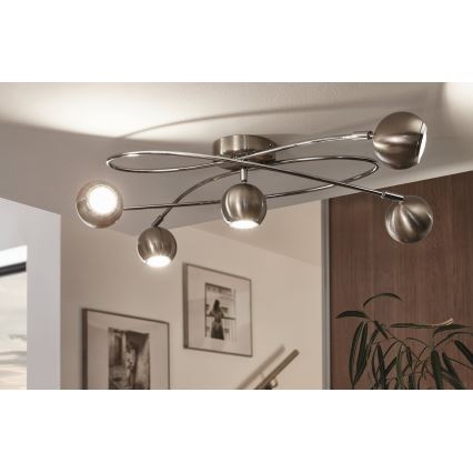 Eglo - LED Spotlámpa 5xGU10-LED/3W/230V