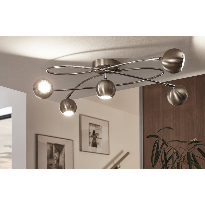 Eglo - LED Spotlámpa 5xGU10-LED/3W/230V