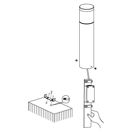 Eglo - LED kültéri világítás 1xLED/3,7W/230V IP44