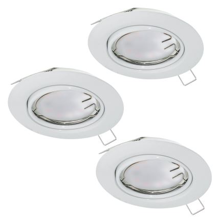 Eglo - SZETT 3x LED beépíthető mennyezeti lámpatest PENETO 1xGU10-LED/5W/230V