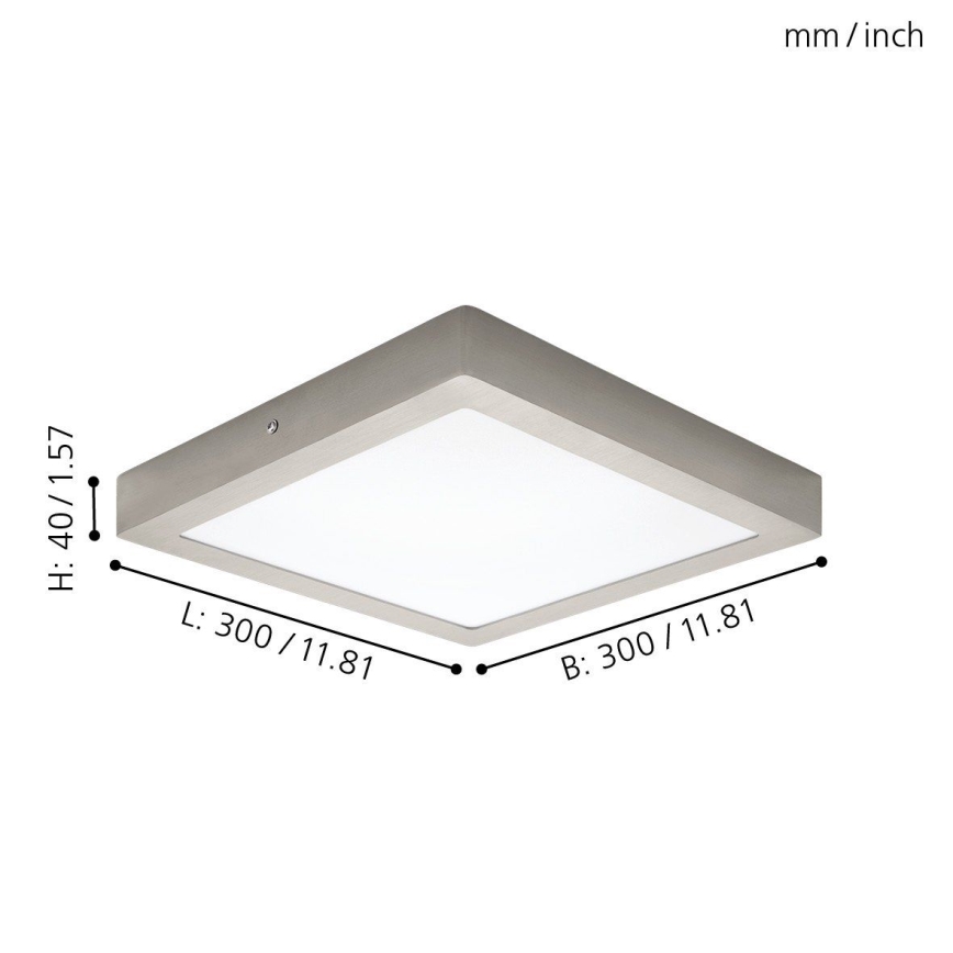 Eglo 94528 - LED mennyezeti lámpa FUEVA 1 LED/22W/230V 30x30 cm