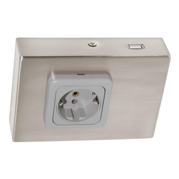 Eglo 94664 - Pult alá szerelhető SCHUKO dugalj USB-csatlakozóval TAXANO