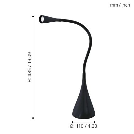 Eglo - LED asztali lámpa LED/3,5W/230V