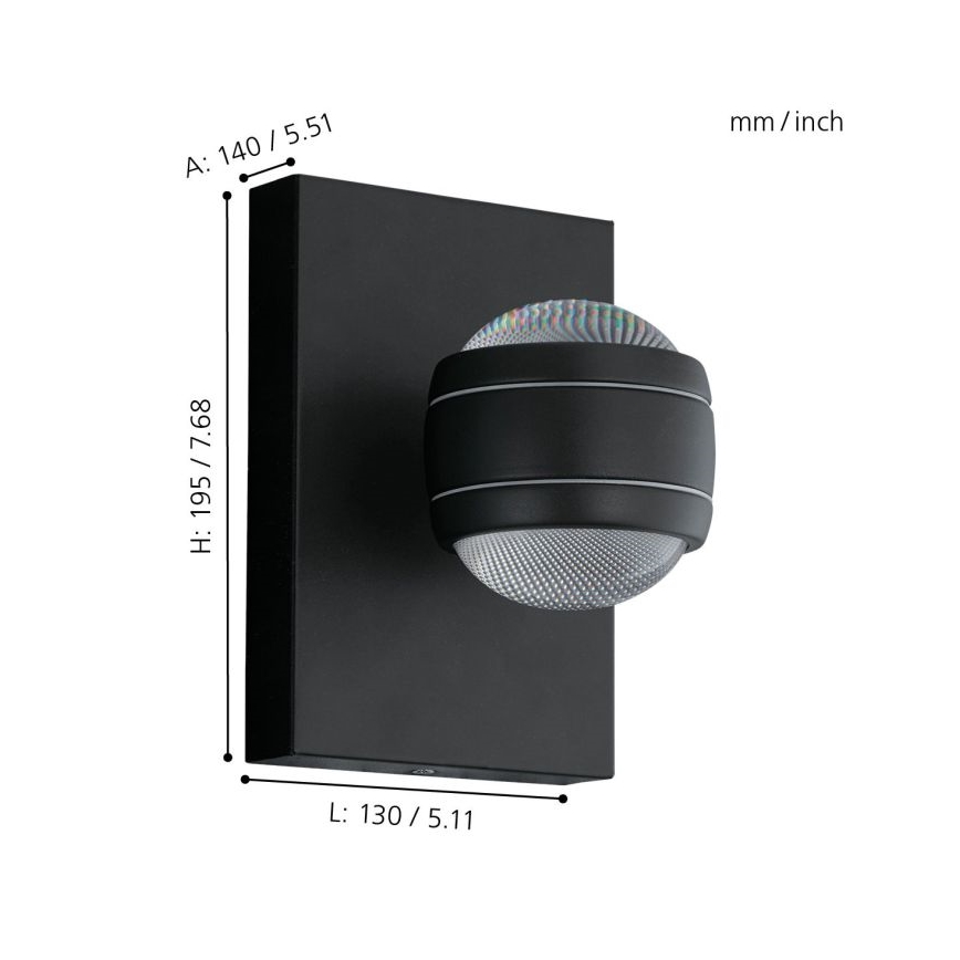 Eglo 94848 - SESIMBA LED kültéri lámpatest 2xLED/3,7W/230V IP44