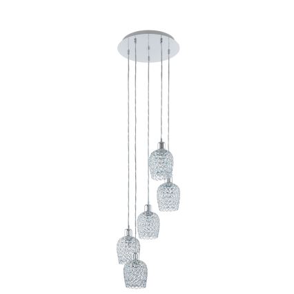 Eglo 94898 - BONARES 1 zsinóros csillár 5xE27/60W/230V