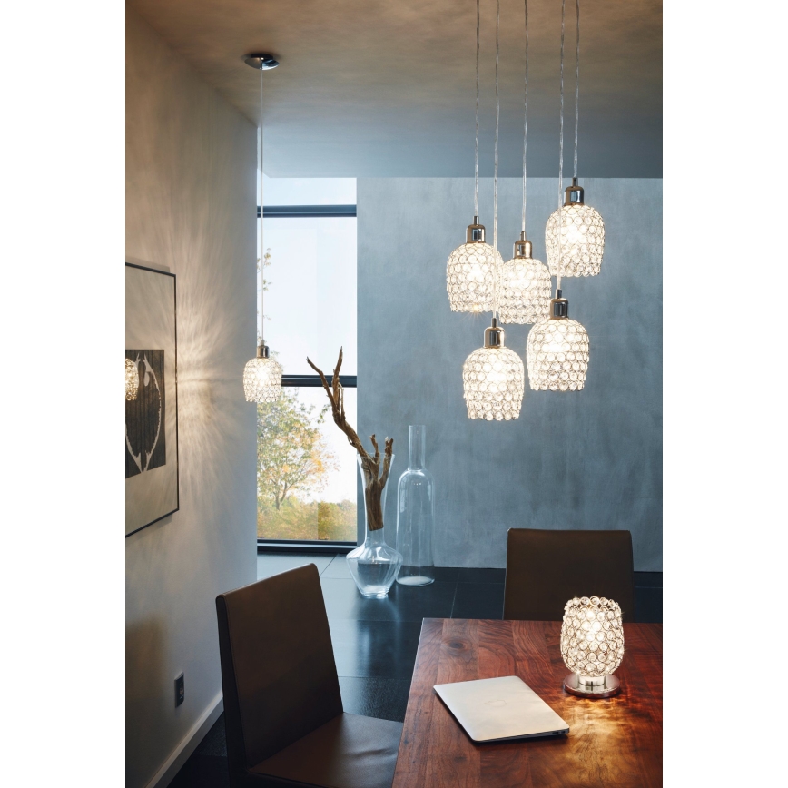 Eglo 94898 - BONARES 1 zsinóros csillár 5xE27/60W/230V